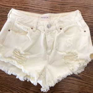 PacSun high rise festival short size 22 yellow
